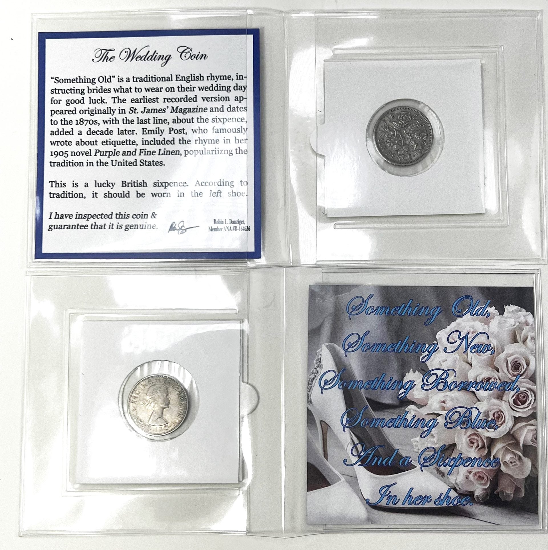 A Sixpence in Her Shoe – Traditional Lucky Wedding Coin