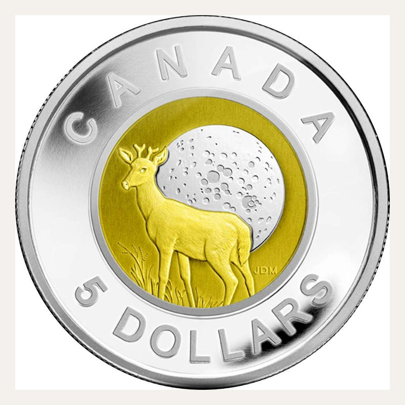 2011 Canada Full Moons Algonquin Silver Niobium 4-Coin Set RCM