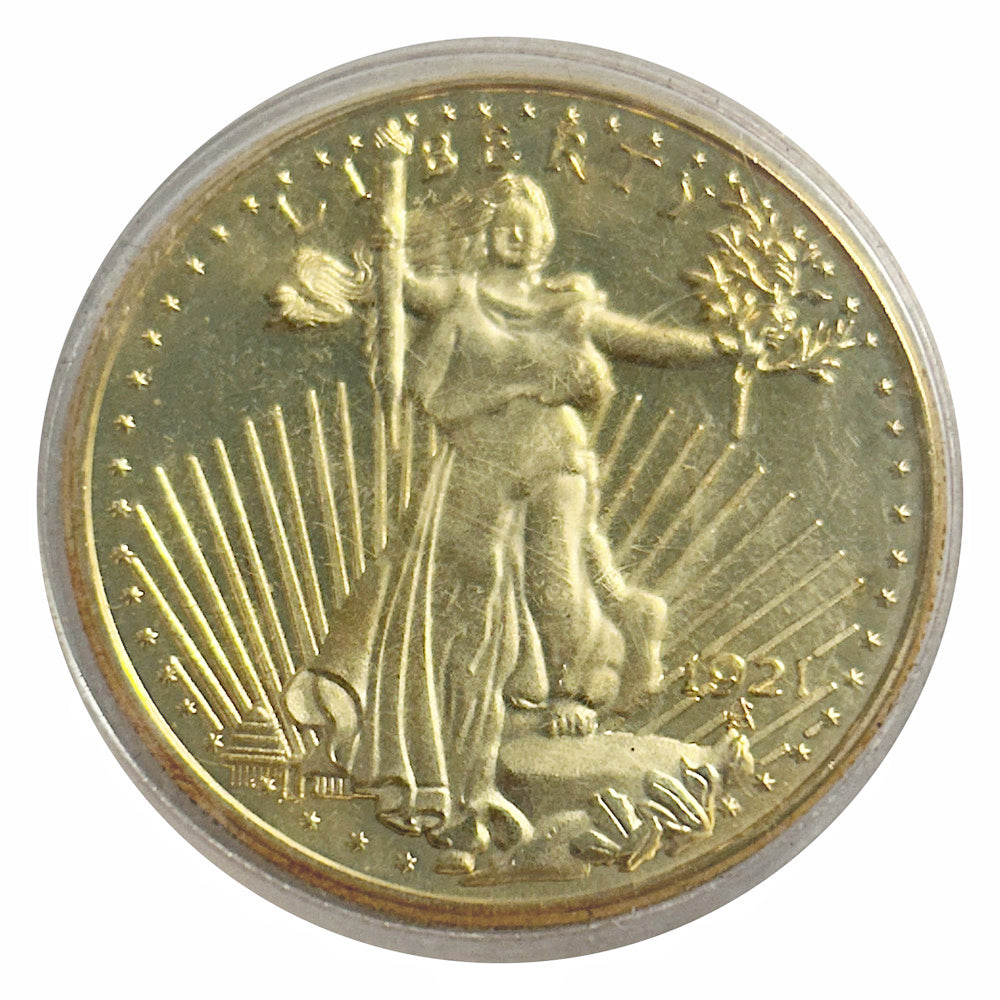Lucky Craft Coin Peace Dollar Eagle Medal in Capsule
