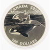 2016 Canada $100 Orca Whale .9999 Fine Silver Matte Proof Coin