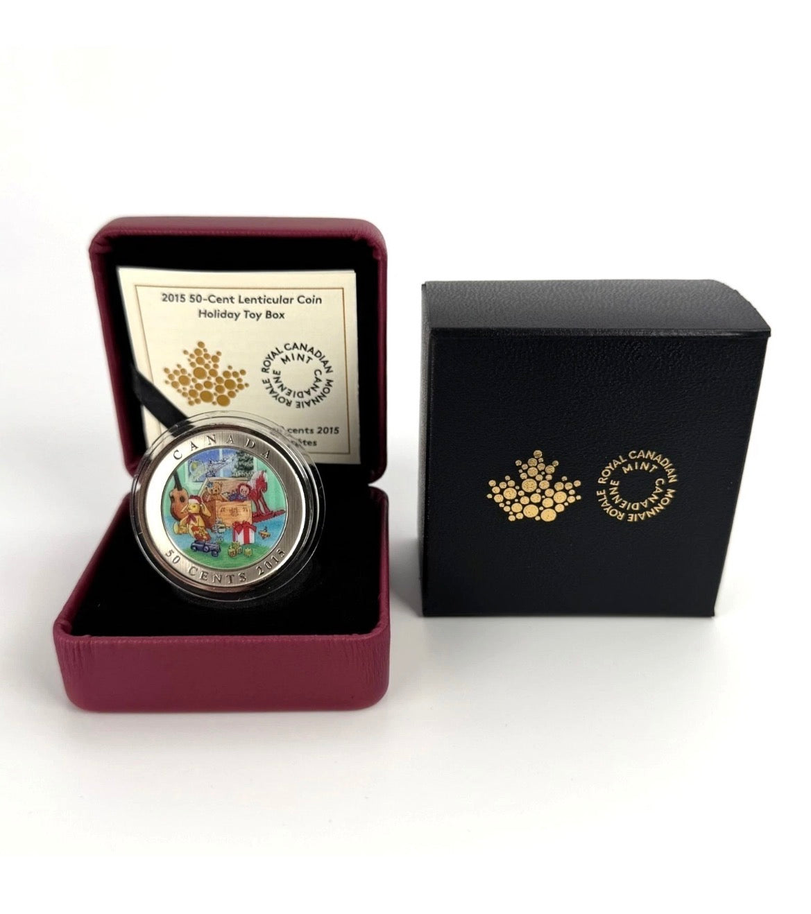 Canada Base Metal 2015 50 Cents Holiday Toy Box - Lenticular Series