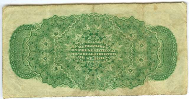 1870 Canada 25 Cents Note