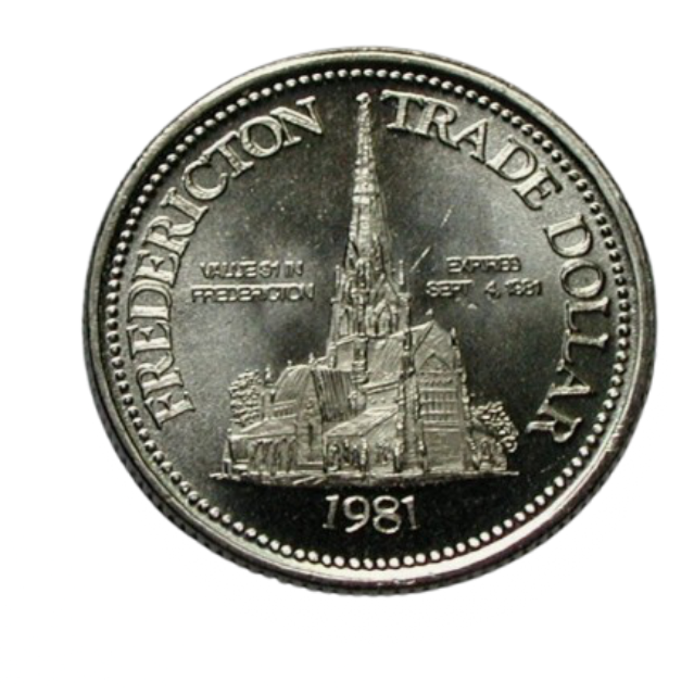 1981  Fredericton  $1 Municipal Trade Token UNC