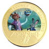 Zootopia Judy Hopps & Nick Wilde Colorized Gold-Plated Collectible Coin Token