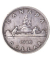 1946 Canada Silver Dollar $1 Key Date King George VI 80% Silver VF