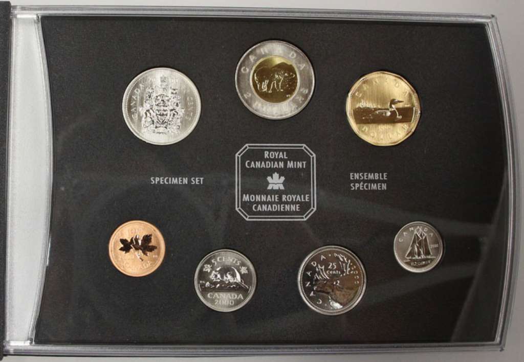 2000 Canada Specimen 7 Coin Set Loon Polar Bears Path to Knowledge RCM