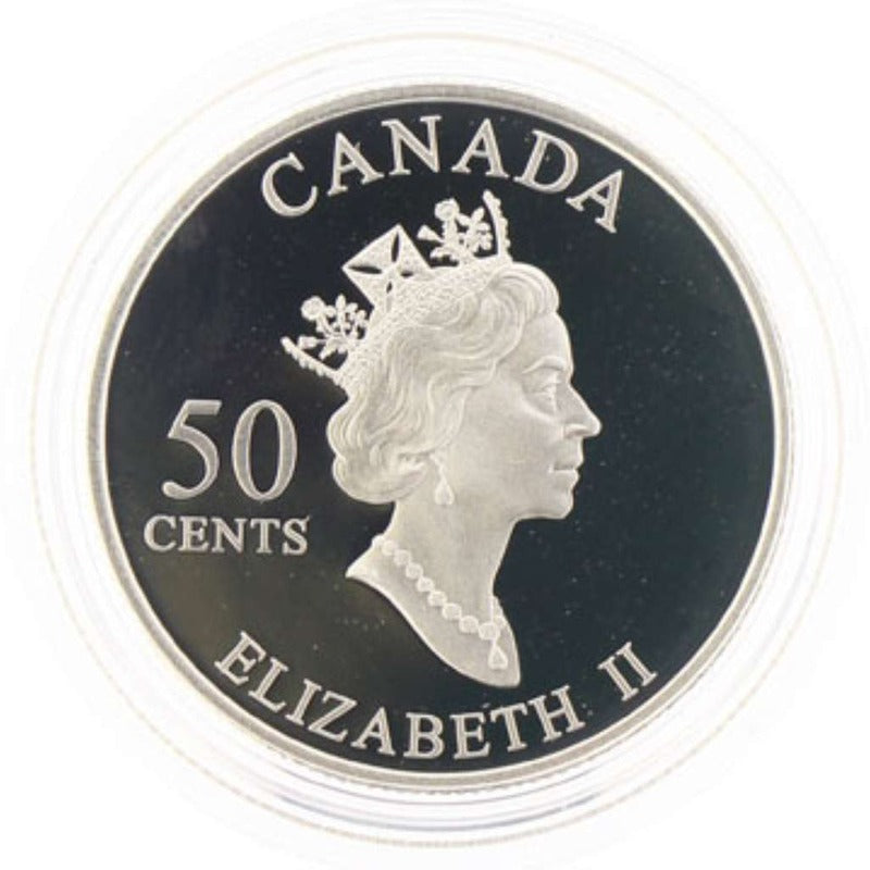 2002 Canada 50c Calgary Stampede Alberta .925 Silver Proof Coin
