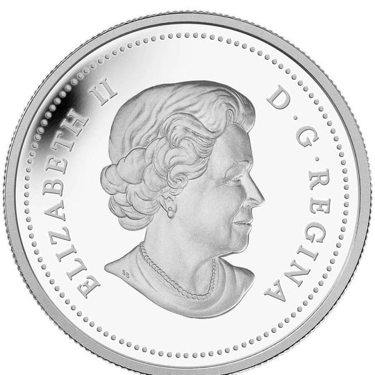 2014 Canada Silver $20 Venetian Glass Snowman  1 oz
