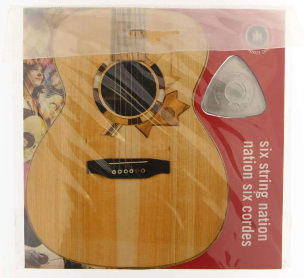 2009 Canada 50 Cents Six String Nation Guitar Pick Triangle Coin