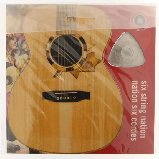 2009 Canada 50 Cents Six String Nation Guitar Pick Triangle Coin