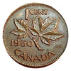 1950 Kanada One Cent VF
