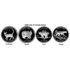 1999 Cats of Canada 4-Coin Sterling Silver Set