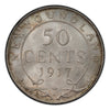 1917 C Canada Silver 50 cents Newfoundland  Coin VG