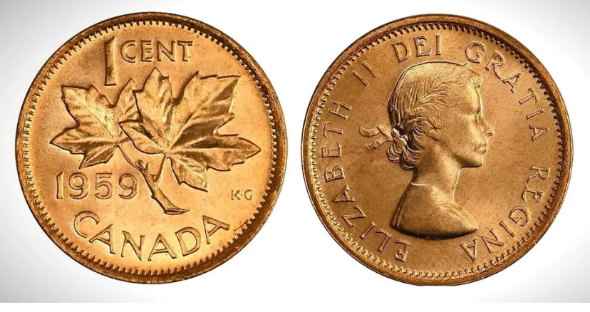 1959  Canada One Cent  BU