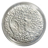 Lucky Coin Cherry Blossom Floral in Protective Plastic Capsule