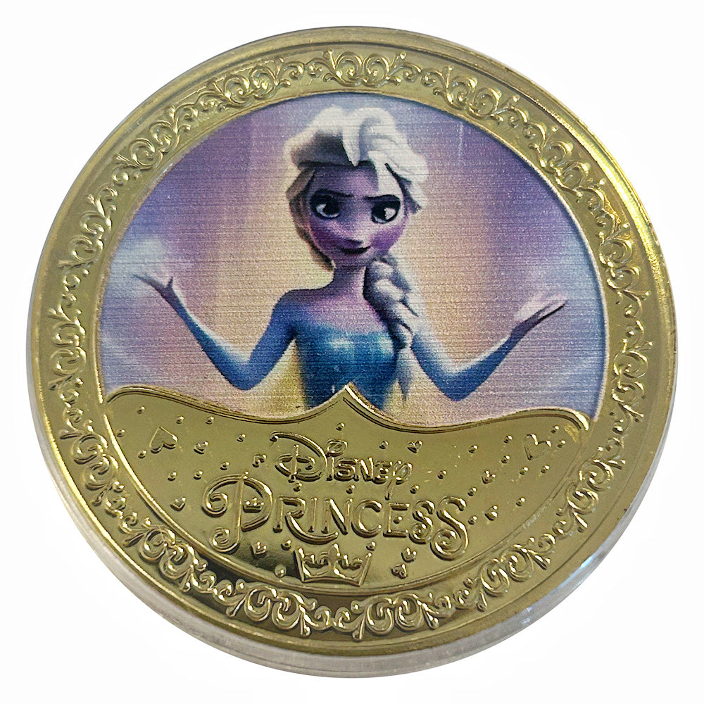 Lucky Craft Colored Coin Frozen Elsa Characters Medal in Capsule