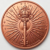 Abyssal Dragon 1 oz. 3D High Relief Colourized Pure Copper Round