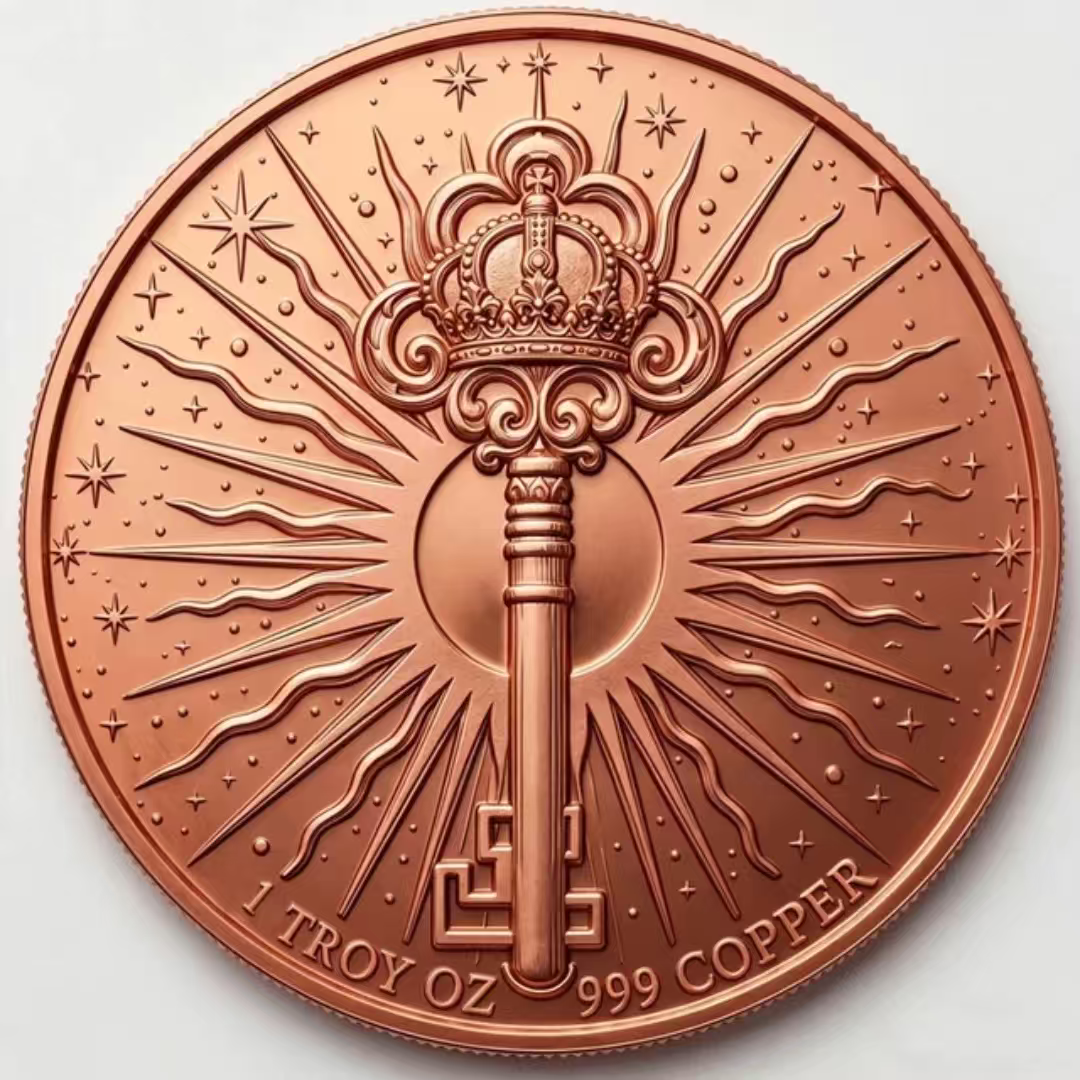 Inferno Dragon 1 oz. 3D High Relief Colourized Pure Copper Round