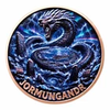 Jormungandr World Serpent Norse Mythology 1 oz 3D High Relief Colourized Copper Round