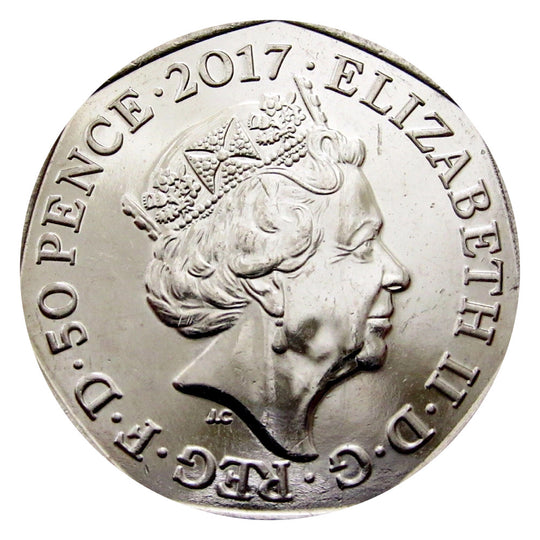 2017 UK 50p Beatrix Potter Mr Jeremy Fisher 50 Pence Coin BU