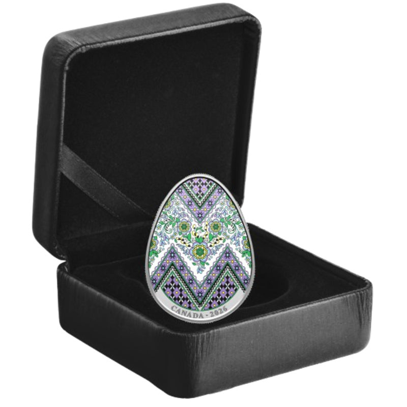 2026 Canada $20 Pysanka Ukrainian Easter Egg .9999 Silver Proof Coin
