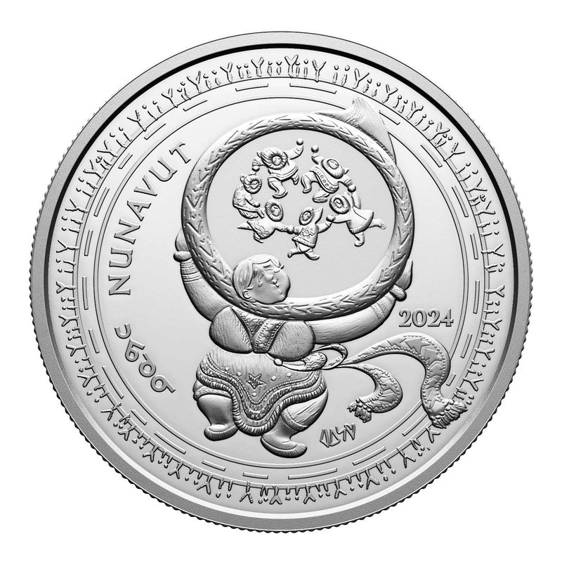 2024 Canada $20 Nunavut 1 oz .9999 Fine Silver Proof Coin