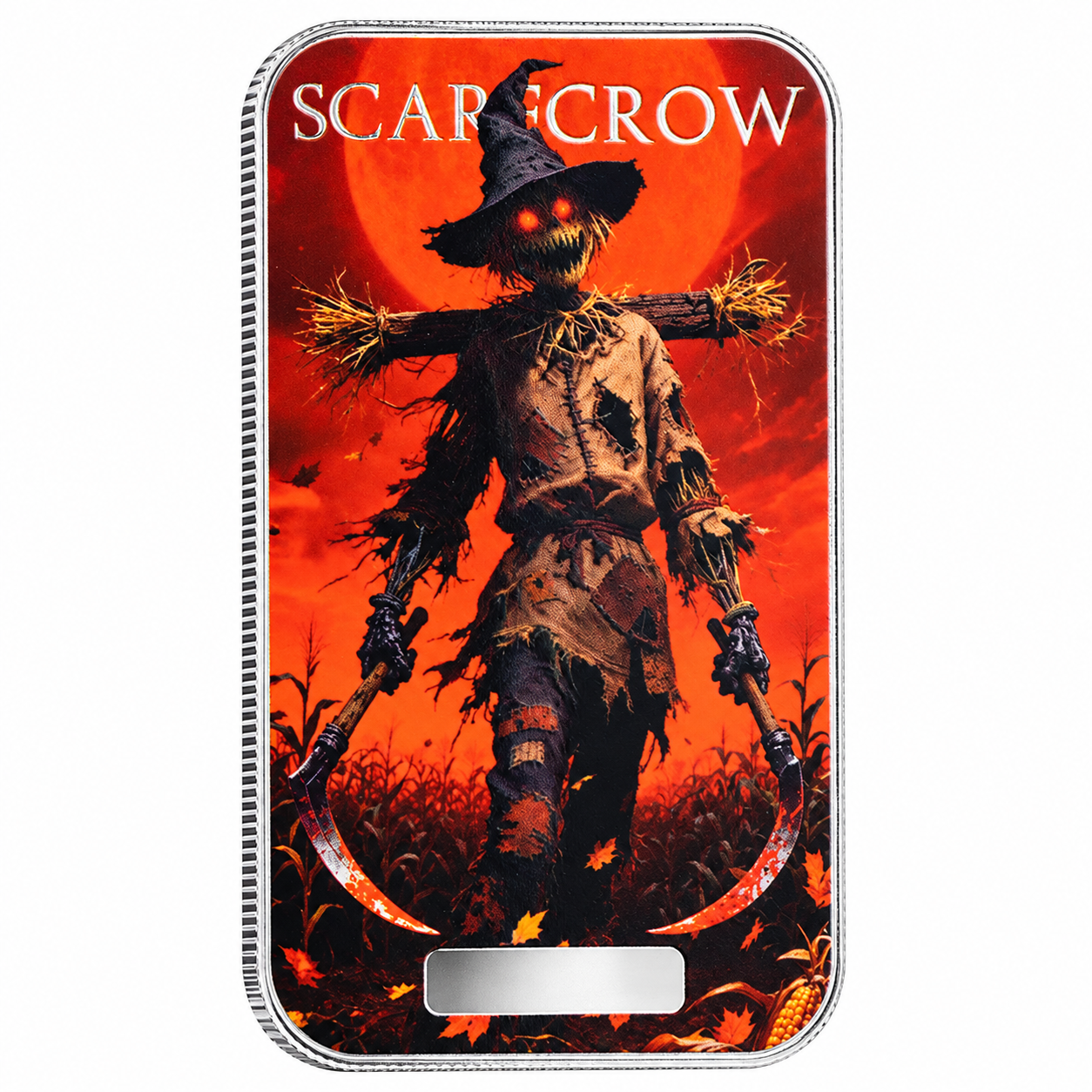 2025 Scarecrow Monster 1 oz .999 Silver Colorized Bar #/499 Scottsdale Mint