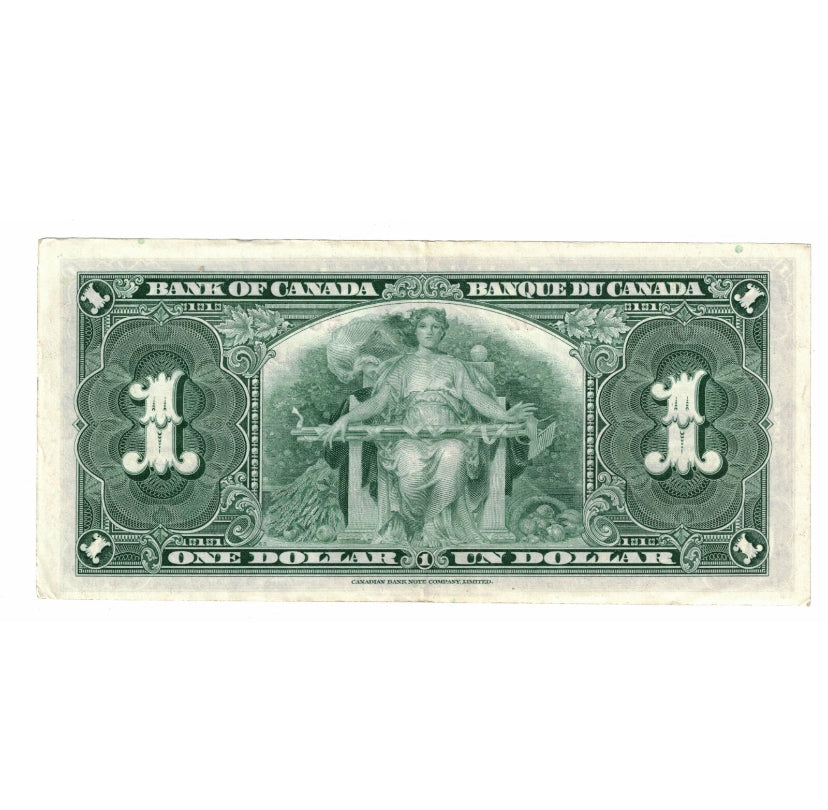1937 Canada  $1 One Dollar Banknote Coyne - Towers Good Condition