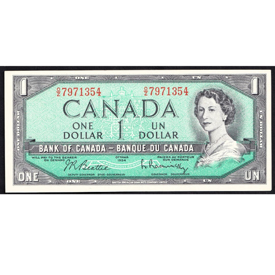 1973 1-Dollar-Banknote der Bank of Canada Crow-Bouey UNC