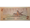 1986 Canadian Two Dollar Banknote 2$ Bank Of Canada Uncirculated Currency