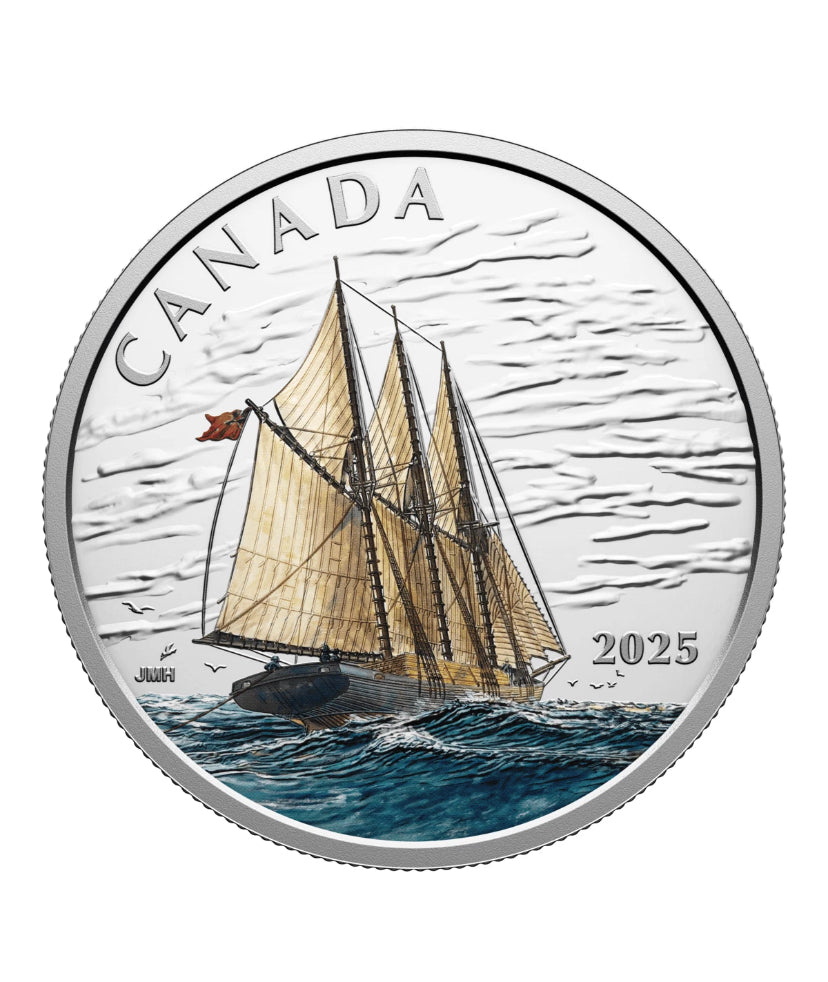 2025 Tall Ships: Three-masted Schooner – Fine Silver Coin Canada