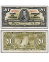 1937 $20 Note signed Gordon-Towers Charlton # BC VG