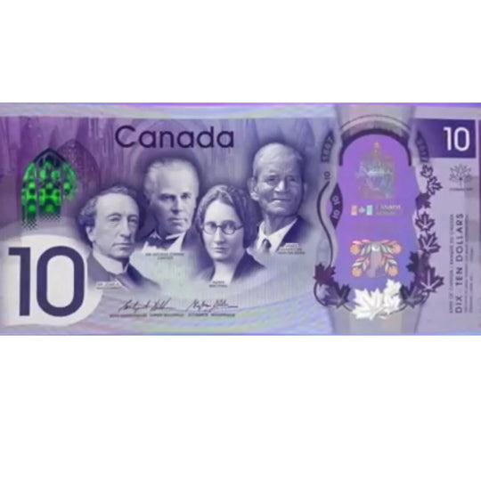 2017 Bank of Canada $10 Commemorative Canada 150 Polymer Note - Ch. Unc