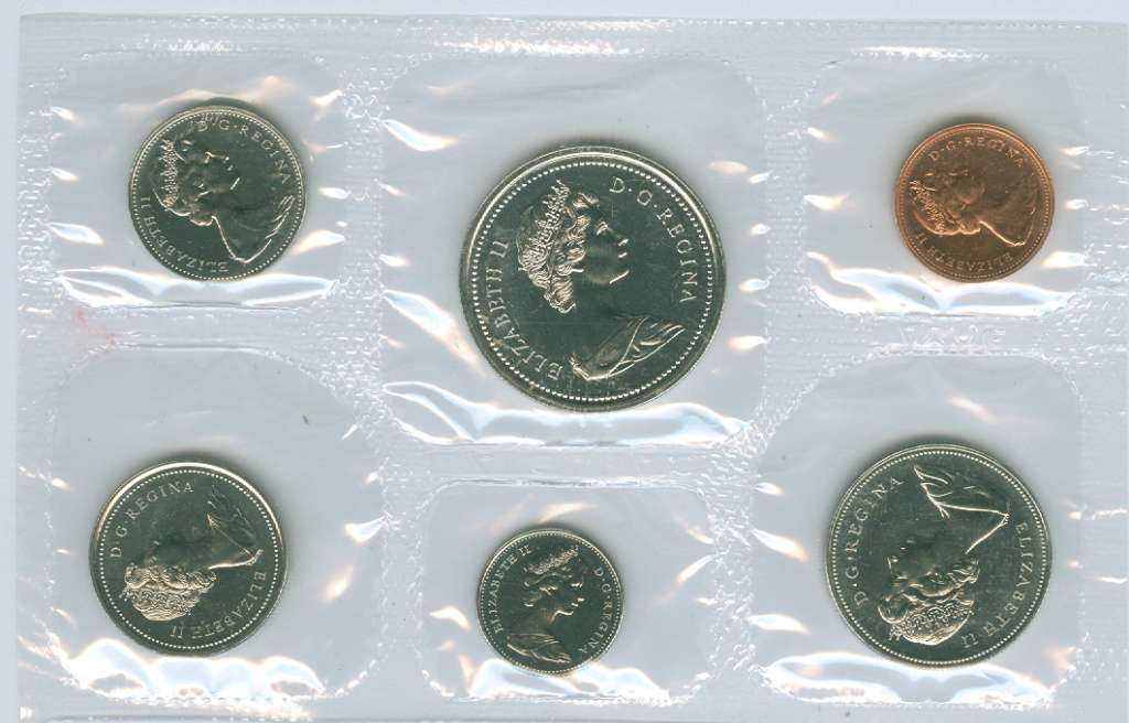 1977 Canadian Full Water Line Variety Uncirculated Proof-like Set