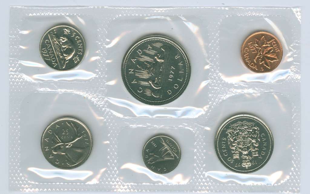 1977 Canadian Full Water Line Variety Uncirculated Proof-like Set