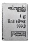 Valcambi Suisse Gram .999 Solid Silver Combi Bar Genuine 1 G Fractional Bullion