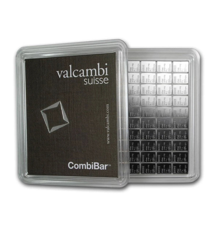 Valcambi Suisse Gram .999 Solid Silver Combi Bar Genuine 1 G Fractional Bullion