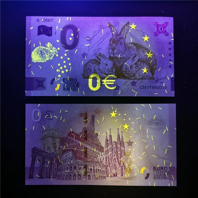 2023 EURO Zero euro banknote - Euro Souvenir Banknote Rabbit For Collection