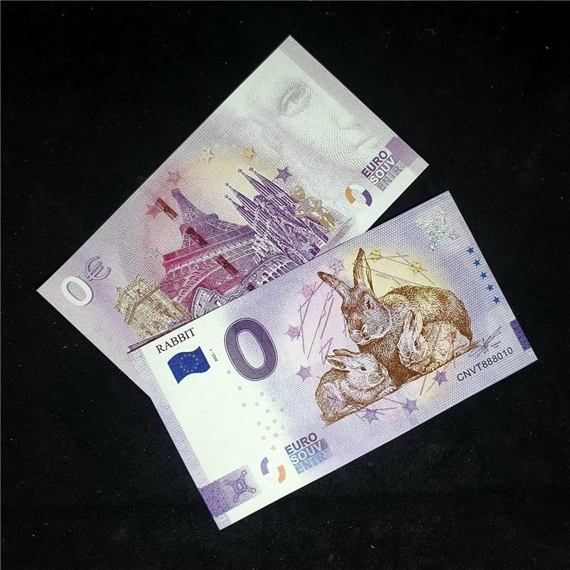 2023 EURO Zero euro banknote - Euro Souvenir Banknote Rabbit For Collection