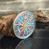 Lucky Coin - 12 constellations colored Craft Gift Coin in Protective Plastic Capsule Silver plated