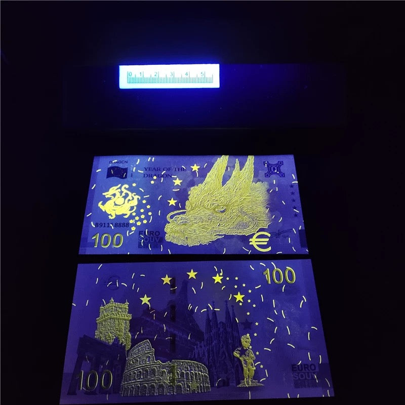 2024  Year of The Dragon 100 Euro Commemorative Commemorative Bill Souvenir Banknote UNC