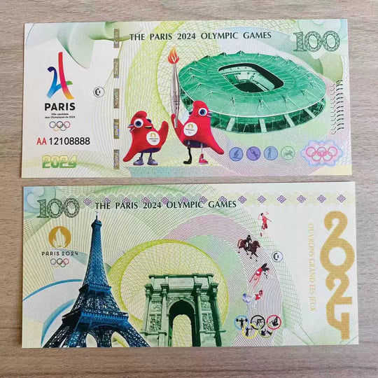 2024 Paris Olympic Games Voucher Olympic  Commemorative Gift Banknote