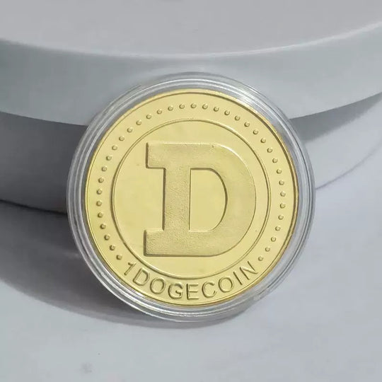 Lucky Coin -  Colored  Craft Gift Coin“ Dog Coin” In Plastic Capsule