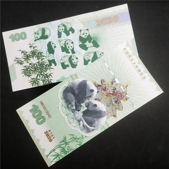 2020 China Panda And Bamboo  Commemorative Gift Souvenir Banknote UNC