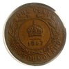 1917 Newfoundland One Cent large Penny Coin VG