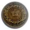 1861 New Brunswick Large One Cent Penny Coin VG