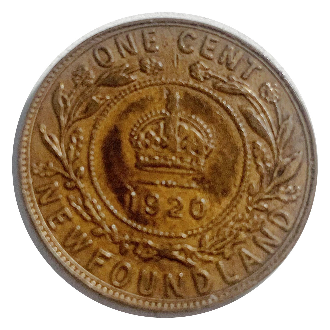 1920 Newfoundland Large One Cent Penny VG