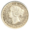 1865 Newfoundland 5 Cents Silver Coin Rare VG