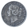 1880 Newfoundland 5 Cents Silver Coin Rare VG
