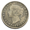 1885 Newfoundland 5 Cents Silver Coin Rare VG